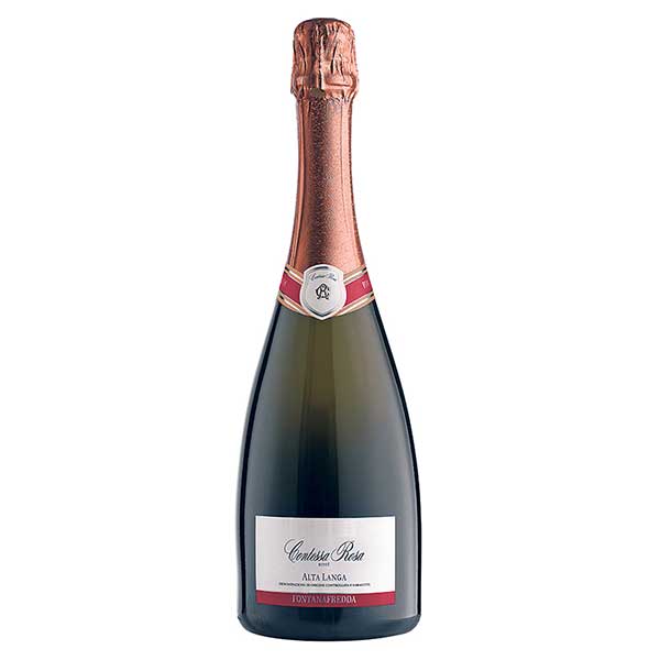 フォンタナフレッダ コンテッサ ローザ アルタ ランガ ロゼ スプマンテ ブリュット 750ml x 2本 送料無料(本州のみ) [モンテ イタリア スパークリングワイン 008188]ギフト プレゼント 贈り物 お祝い 内祝い お返し 誕生日プレゼント 父の日 敬老の日｜リカータイム　店