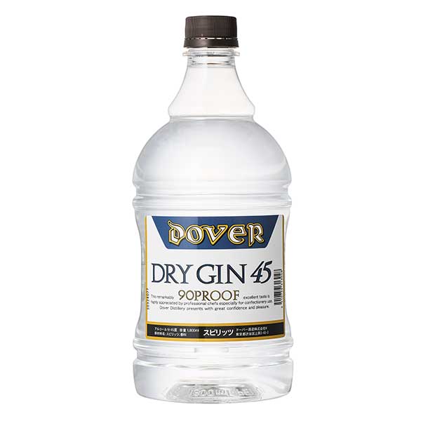 ドーバー ドライ ジン 45度 1.8L 1800ml x 2本 送料無料(本州のみ) [ドーバー 日本 スピリッツ ジン スイーツ デザート作り 料理作り お菓子作り]ギフト プレゼント 贈り物 お祝い 内祝い お返し 誕生日プレゼント 父の日 敬老の日