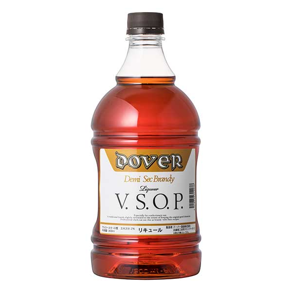 ドーバー デミセック ブランデー V.S.O.P. 43度 1.8L 1800ml x 2本 送料無料(本州のみ) [ドーバー 日本 リキュール スイーツ デザート作り 料理作り お菓子作り]ギフト プレゼント 贈り物 お祝い 内祝い お返し 誕生日プレゼント 父の日 敬老の日