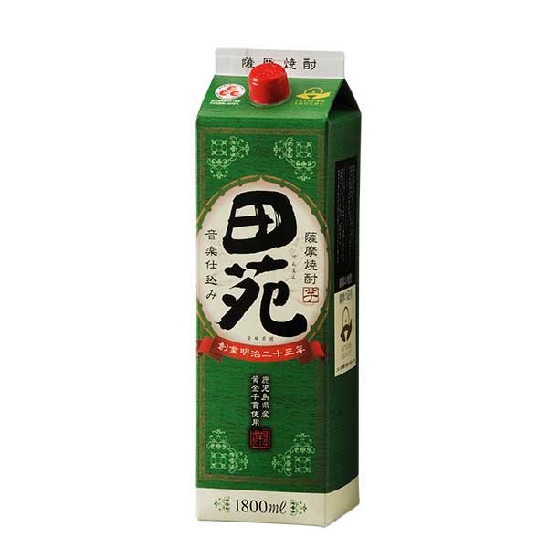 田苑 芋 25度 [紙パック] 1.8L 1800ml &times; 6本[ケース販売] [田苑酒造 芋焼酎 いも焼酎 乙類 日本 宮崎県]ギフト プレゼント 贈り物 お祝い 内祝い お返し 誕生日プレゼント 父の日 敬老の日｜リカータイム　店