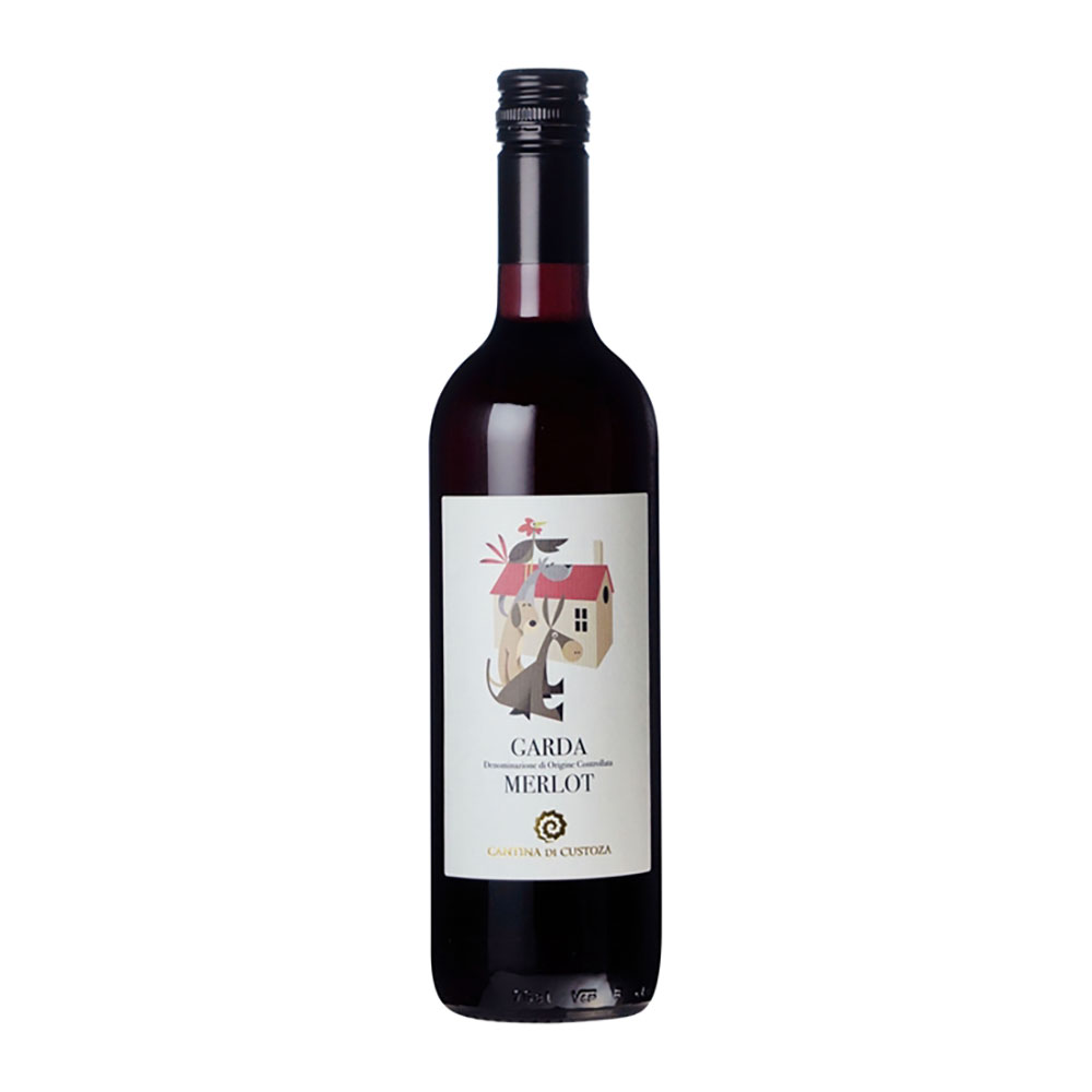 カンティーナ ディ クストーツァ ガルダ メルロ 750ml × 12本[ケース販売] 送料無料(本州のみ) [稲葉 イタリア 赤ワイン ミディアムボディ I946]ギフト プレゼント 贈り物 お祝い 内祝い お返し 誕生日プレゼント 父の日 敬老の日