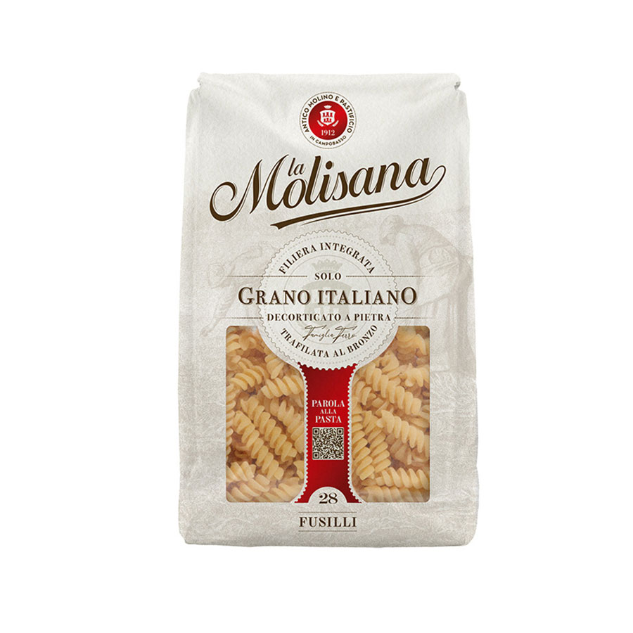 ラ モリサーナ フジッリ ブロンズ No.28 500g x 24個[ケース販売] 送料無料(本州のみ) [モンテ イタリア パスタ 35108]ギフト プレゼント 贈り物 お祝い 内祝い お返し 誕生日プレゼント 父の日 敬老の日