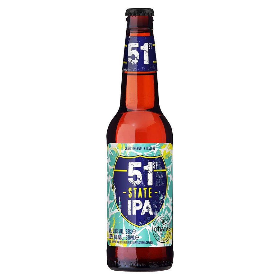 オハラズ フィフティーファーストステイトIPA 330ml x 24本[ケース販売] 送料無料(本州のみ) [IPU アイルランド ビール]ギフト プレゼント 贈り物 お祝い 内祝い お返し 誕生日プレゼント 父の日 敬老の日
