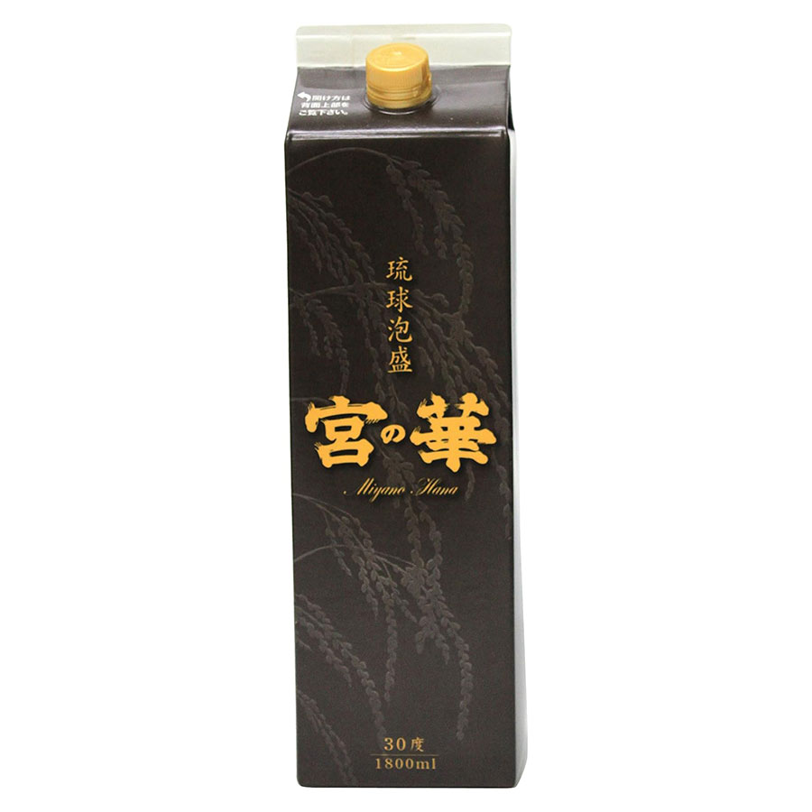 宮の華 30度 [パック] 1.8L 1800ml &times; 6本[ケース販売] 送料無料(本州のみ) [宮の華 泡盛 焼酎 日本 沖縄]ギフト プレゼント 贈り物 お祝い 内祝い お返し 誕生日プレゼント 父の日 敬老の日｜リカータイム　店