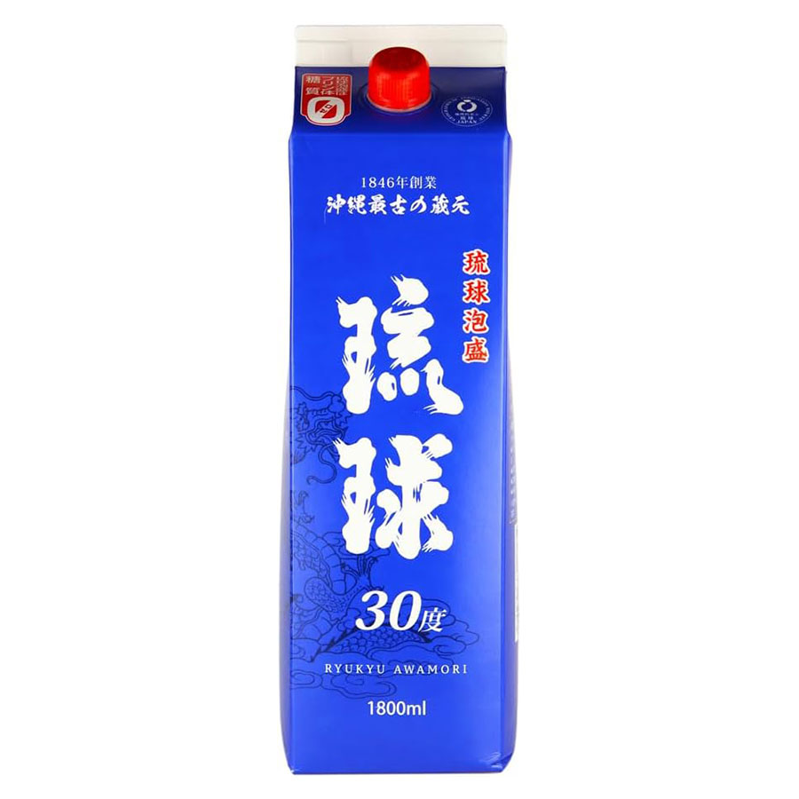 新里 琉球 30度 [パック] 1.8L 1800ml &times; 6本[ケース販売] 送料無料(本州のみ) [新里酒造 泡盛 焼酎 日本 沖縄]ギフト プレゼント 贈り物 お祝い 内祝い お返し 誕生日プレゼント 父の日 敬老の日｜リカータイム　店