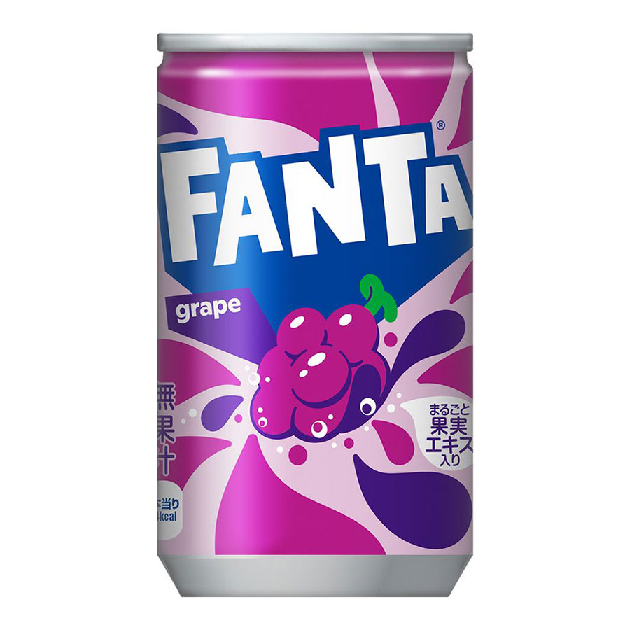 ファンタ グレープ [缶] 160ml x 90本[3ケース販売] 送料無料(本州のみ) [コカコーラ 飲料 炭酸飲料 日本 53852]