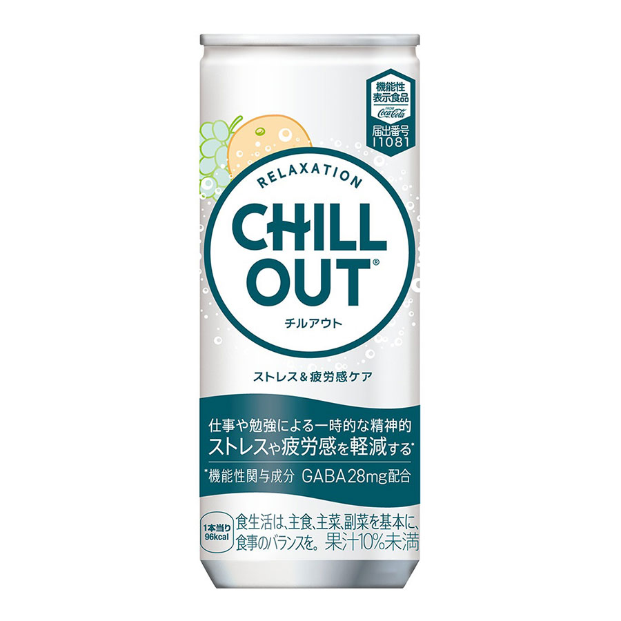 チルアウト ストレス＆疲労感ケア [缶] 250ml x 90本[3ケース販売] 送料無料(本州のみ) [コカコーラ 飲料 炭酸飲料 日本 53941]｜リカータイム　店