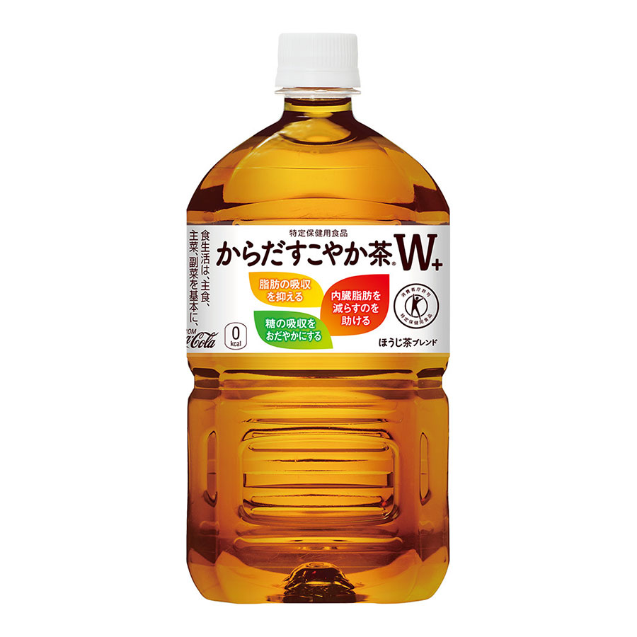 からだ巡茶 からだすこやか茶Ｗ＋ [PET] 1.05L 1050ml x 24本[2ケース販売] 送料無料(本州のみ) [コカコーラ 飲料 お茶 日本 54172]｜リカータイム　店