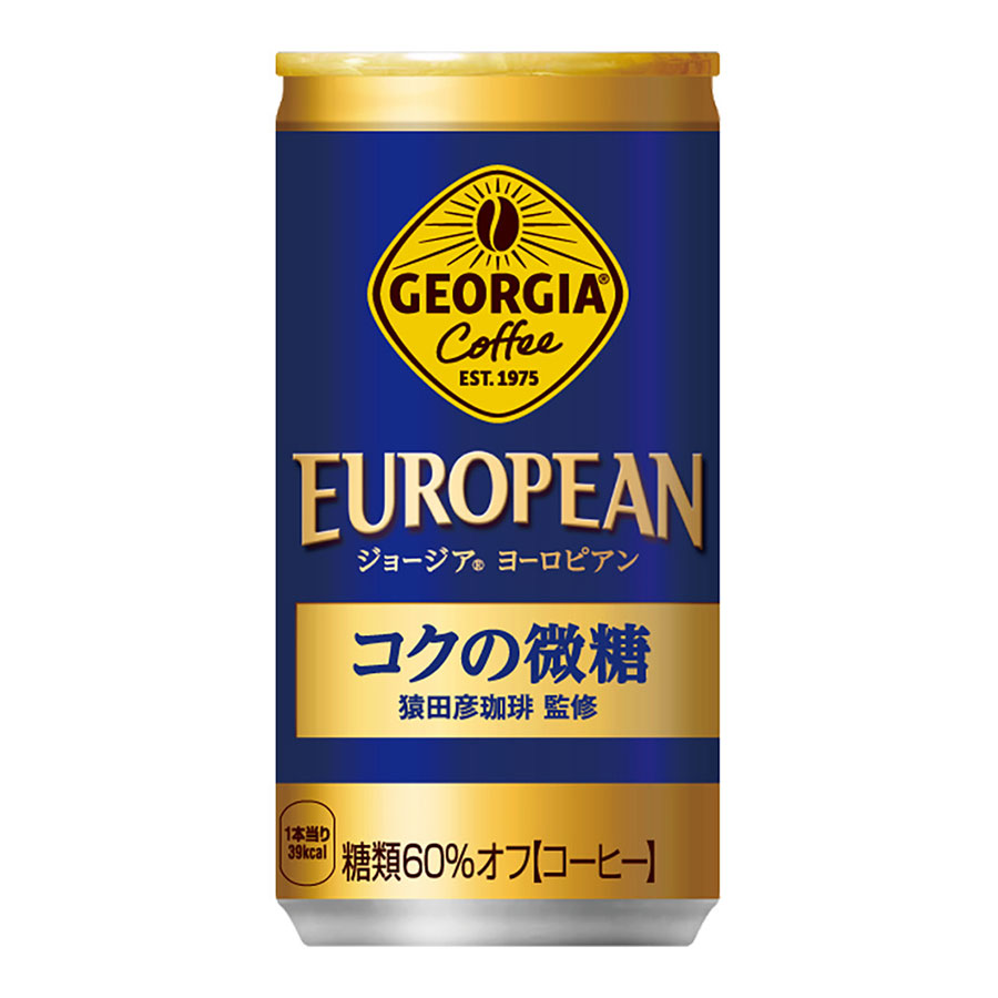 ジョージア ヨーロピアン コクの微糖 [缶] 185g x 90本[3ケース販売] 送料無料(本州のみ) [コカコーラ 飲料 コーヒー 日本 45090]｜リカータイム　店