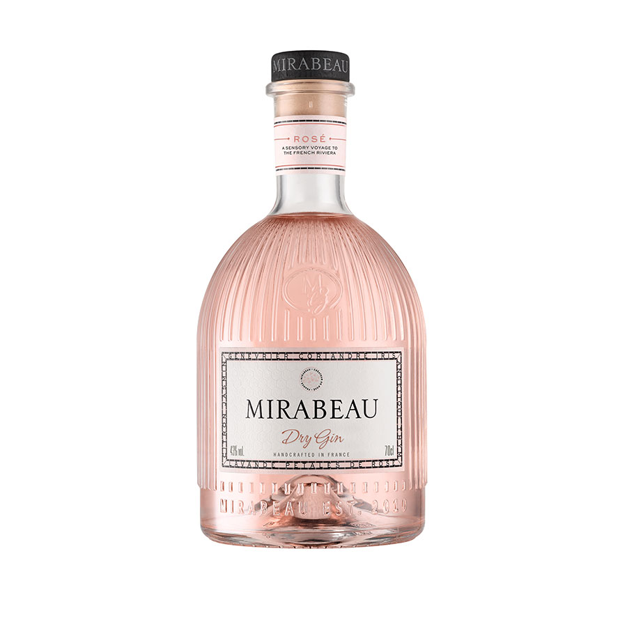 メゾン ミラボー ドライ ロゼ ジン 700ml x 6本[ケース販売] 送料無料(本州のみ) [AC フランス 南仏 ブランデー 辛口 43度 07421200]｜リカータイム　店