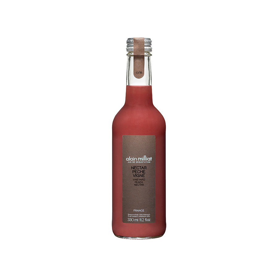 アラン ミリア 葡萄畑のピーチ ネクター 330ml x 12本[ケース販売] 送料無料(本州のみ) [AC フランス 飲料 甘口 318000607]