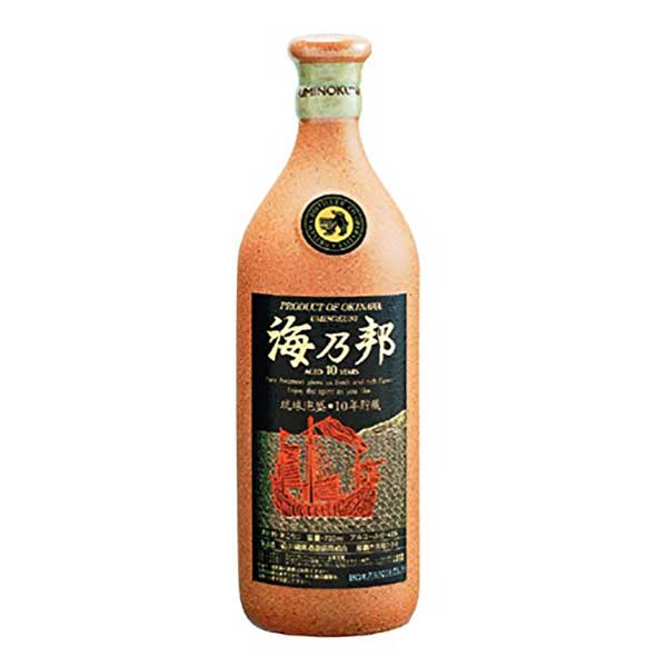 沖酒協 海乃邦10年 古酒 43度 720ml &times; 6本 [ケース販売][沖縄県酒造協同組合 泡盛 焼酎 日本 沖縄]ギフト プレゼント 贈り物 お祝い 内祝い お返し 誕生日プレゼント 父の日 敬老の日｜リカータイム　店