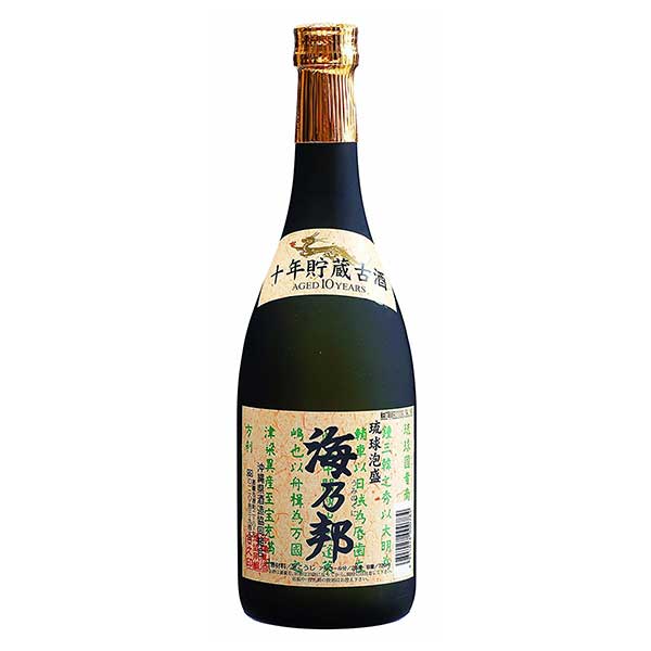 沖酒協 海乃邦10年 古酒 25度 720ml &times; 6本 [ケース販売][沖縄県酒造協同組合 泡盛 焼酎 日本 沖縄]ギフト プレゼント 贈り物 お祝い 内祝い お返し 誕生日プレゼント 父の日 敬老の日｜リカータイム　店