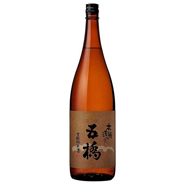 五橋 木桶造り 純米酒 1.8L 1800ml &times; 6本 [ケース販売] 送料無料(本州のみ) [酒井酒造 山口県日本酒 清酒 OKN]ギフト プレゼント 贈り物 お祝い 内祝い お返し 誕生日プレゼント 父の日 敬老の日｜リカータイム2号店　店 16,066円