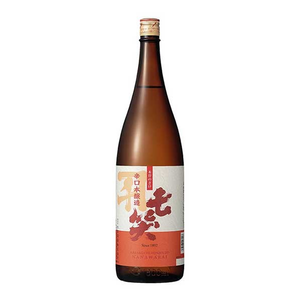 七笑 辛口本醸造 1.8L 1800ml &times; 6本 [ケース販売] [七笑酒造 日本酒 清酒 長野県]ギフト プレゼント 贈り物 お祝い 内祝い お返し 誕生日プレゼント 父の日 敬老の日｜リカータイム2号店　店