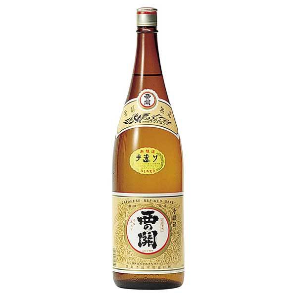 西の関 上撰手造り本醸造 1.8L 1800ml &times; 6本 [ケース販売] 送料無料(本州のみ) [萱島酒造 大分県日本酒 清酒 OKN]ギフト プレゼント 贈り物 お祝い 内祝い お返し 誕生日プレゼント 父の日 敬老の日｜リカータイム2号店　店