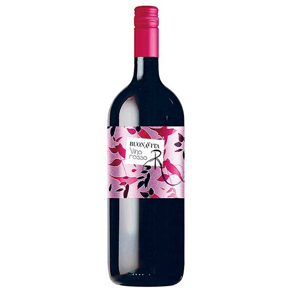 ブォナ ヴィータ ブォナ ヴィータ ロッソ メルロー&モンテプルチアーノ 1.5L 1500ml × 6本[ケース販売] 送料無料(本州のみ) [モンテ イタリア 赤ワイン 027437]ギフト プレゼント 贈り物 お祝い 内祝い お返し 誕生日プレゼント 父の日 敬老の日