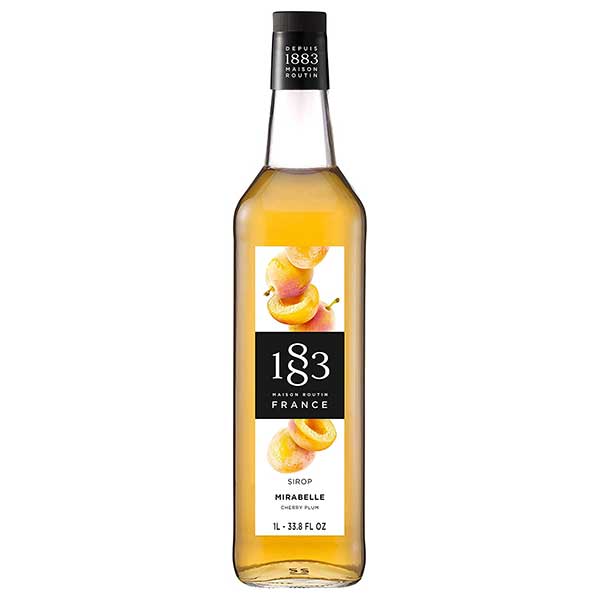 1883(メゾン ルータン) ミラベル(チェリープラム) シロップ 1L 1000ml x 2本 送料無料(本州のみ) [デニオ総合研究所 1883 MAISON ROUTIN フランス シロップ スイーツ 割り材]ギフト プレゼント 贈り物 お祝い 内祝い お返し 誕生日プレゼント 父の日 敬老の日