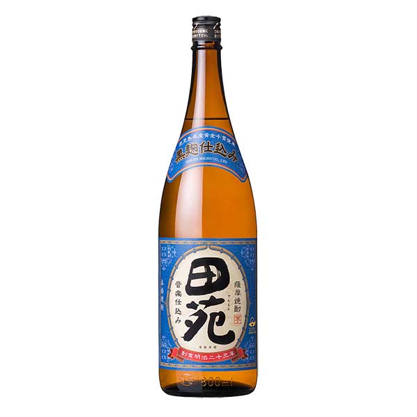 田苑 瑠璃ラベル 芋 25度 [瓶] 1.8L 1800ml × 6本[ケース販売] [田苑酒造 芋焼酎 いも焼酎 乙類 日本 宮崎県]ギフト プレゼント 贈り物 お祝い 内祝い お返し 誕生日プレゼント 父の日 敬老の日