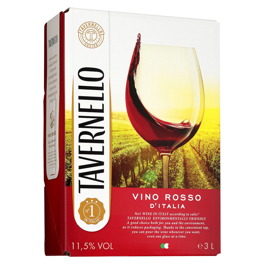 サントリー タヴェルネッロ ロッソ イタリア [BIB 箱ワイン] 3L 3000ml × 4本[ケース販売] [サントリー イタリア 赤ワイン TVIR3N]ギフト プレゼント 贈り物 お祝い 内祝い お返し 誕生日プレゼント 父の日 敬老の日