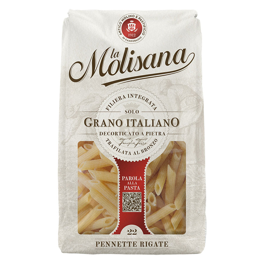 ラ モリサーナ ペンネッテ リガーテ ブロンズ No.22 500g x 24個[ケース販売][モンテ イタリア パスタ 35103]ギフト プレゼント 贈り物 お祝い 内祝い お返し 誕生日プレゼント 父の日 敬老の日