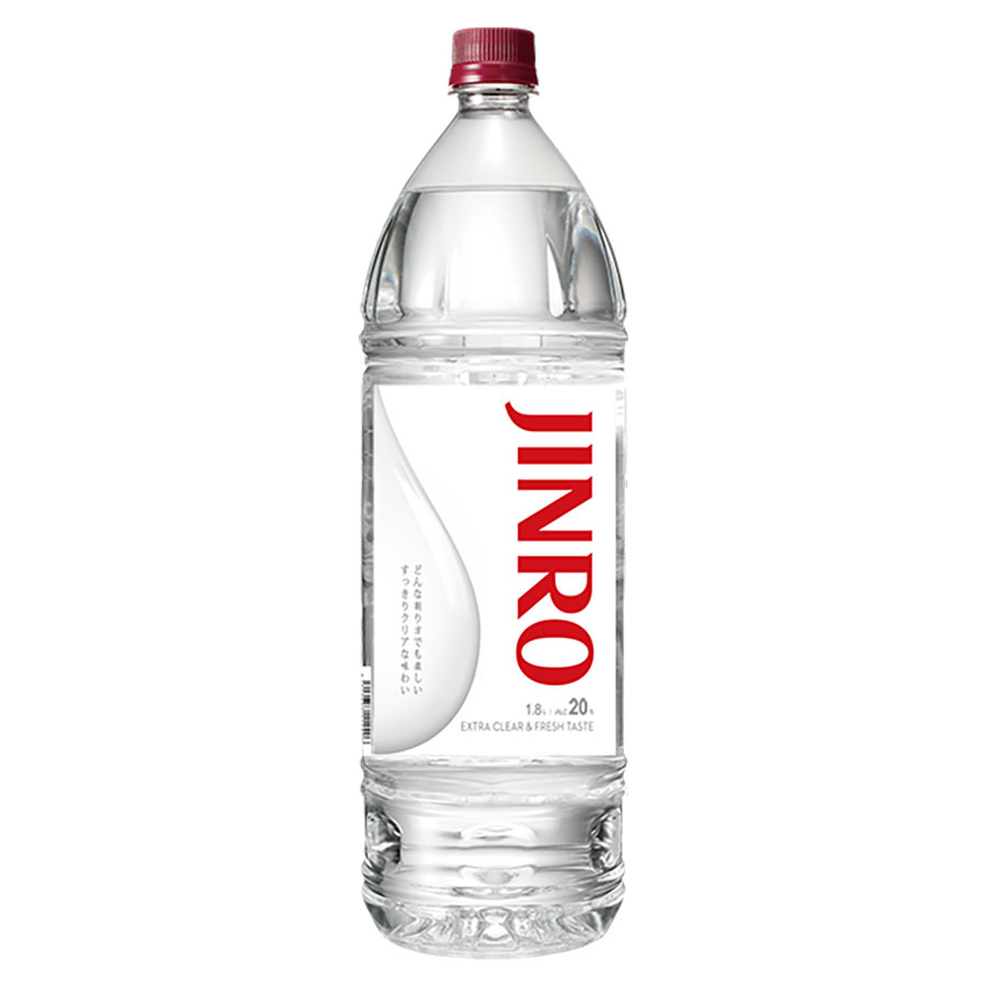 眞露 JINRO ジンロ 20度 [ペット] 1.8L 1800ml × 6本[ケース販売] 送料無料(本州のみ)[眞露 JINRO ジンロ 韓国 甲類焼酎]ギフト プレゼント 贈り物 お祝い 内祝い お返し 誕生日プレゼント 父の日 敬老の日