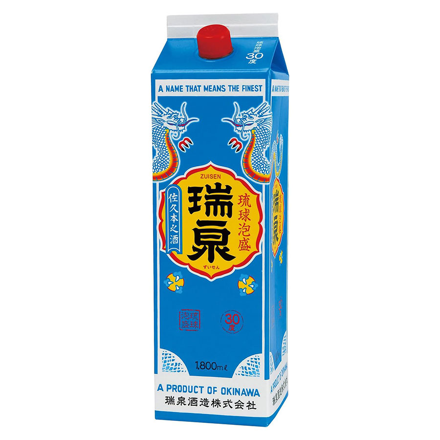 瑞泉 30度 [パック] 1.8L 1800ml &times; 6本[ケース販売] 送料無料(本州のみ) [瑞泉酒造 泡盛 焼酎 日本 沖縄]ギフト プレゼント 贈り物 お祝い 内祝い お返し 誕生日プレゼント 父の日 敬老の日｜リカータイム2号店　店