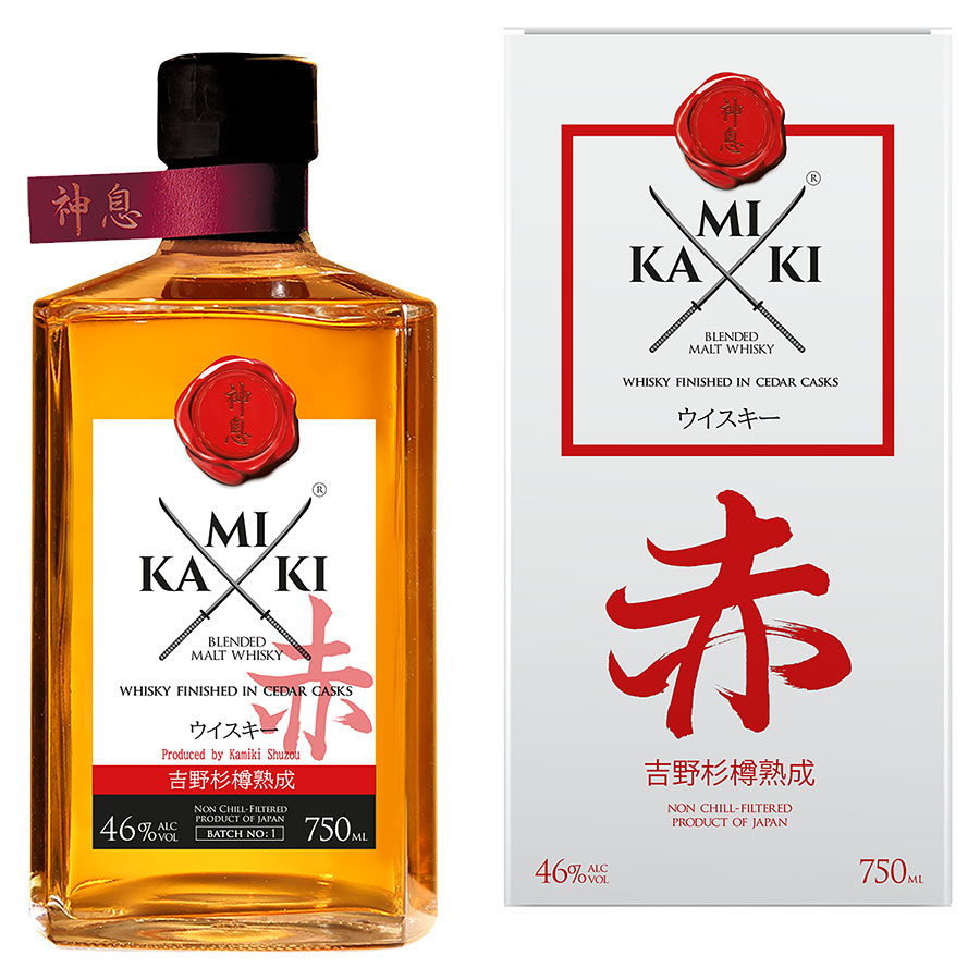 神息 KAMIKI 赤 ブレンデッドモルトウイスキー 吉野杉樽熟成 750ml 楽天市場】神息（KAMIKI） 赤 ブレンデッドモルトウイスキー