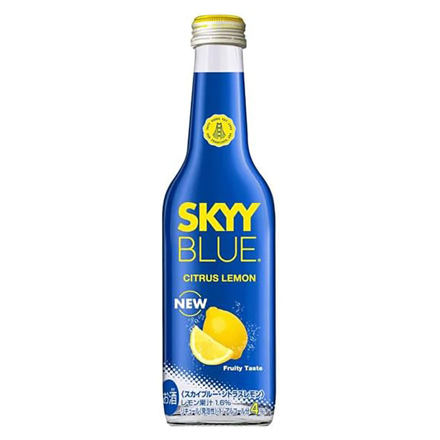 スカイブルー シトラスレモン 4度 275ml x 24本[ケース販売] 送料無料(本州のみ) [カンパリジャパン 正規品 リキュール 日本]ギフト プレゼント 贈り物 お祝い 内祝い お返し 誕生日プレゼント 父の日 敬老の日