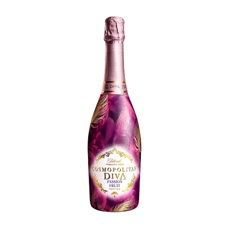 コスモポリタン ディーバパッションフルーツ 6度 [瓶] 750ml x 6本[ケース販売] 送料無料(本州のみ) [NB スパークリングワイン ラトビア]