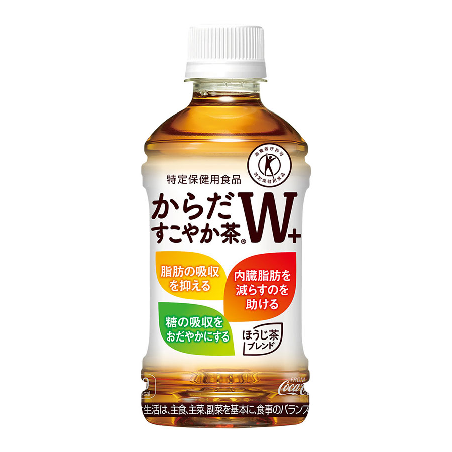 からだ巡茶 からだすこやか茶Ｗ＋ [PET] 350ml x 24本[ケース販売] 送料無料(本州のみ) [コカコーラ 飲料 お茶 日本 54170]