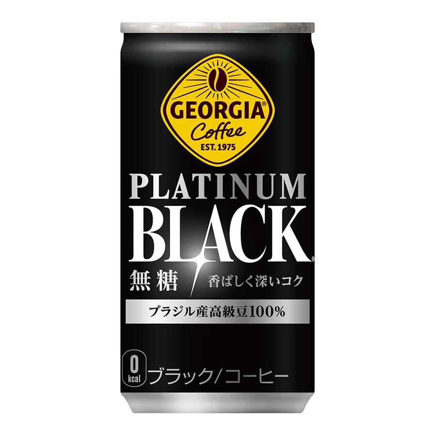 ジョージア プラチナム ブラック [缶] 185g x 90本[3ケース販売] 送料無料(本州のみ) [コカコーラ 飲料 コーヒー 日本 54531]