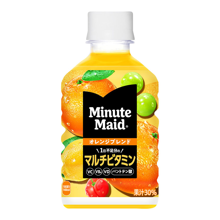 ミニッツメイド オレンジブレンド マルチビタミン [PET] 280ml x 48本[2ケース販売] 送料無料(本州のみ) [コカコーラ 飲料 果汁 日本 53501]｜リカータイム2号店　店