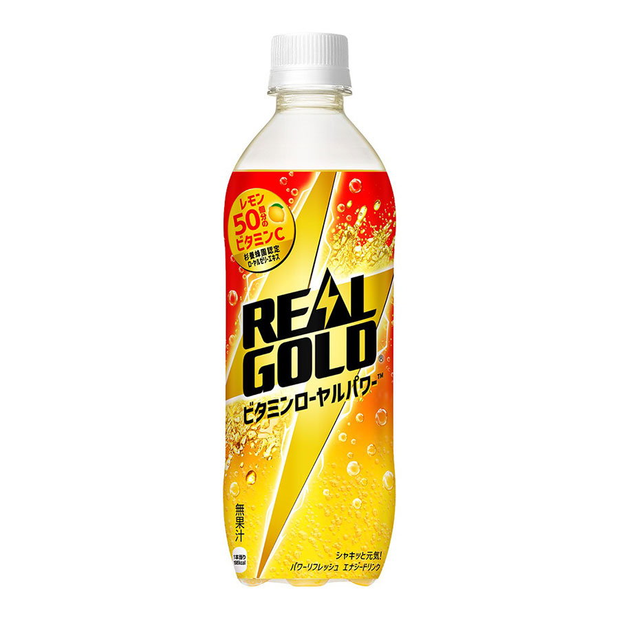 リアルゴールド ビタミンローヤルパワー [PET] 490ml x 48本[2ケース販売] 送料無料(本州のみ) [コカコーラ 飲料 炭酸飲料 日本 54690]