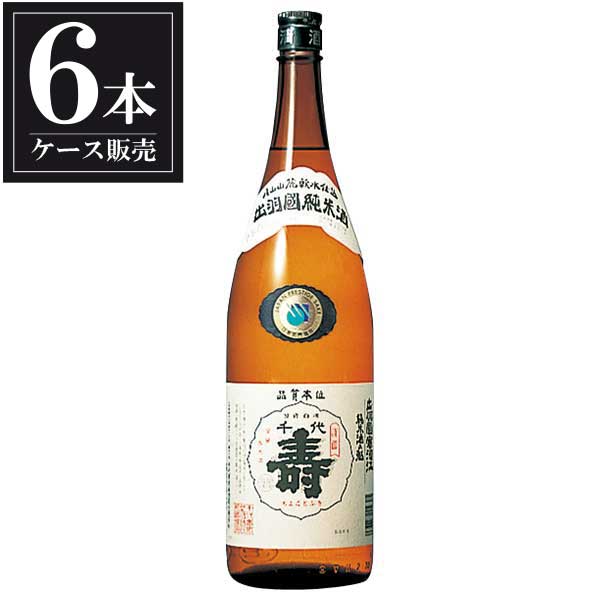 千代寿 辛口純米酒 魁 1.8L 1800ml x 6本 ケース販売 千代寿虎屋 山形県 最大71％オフ！