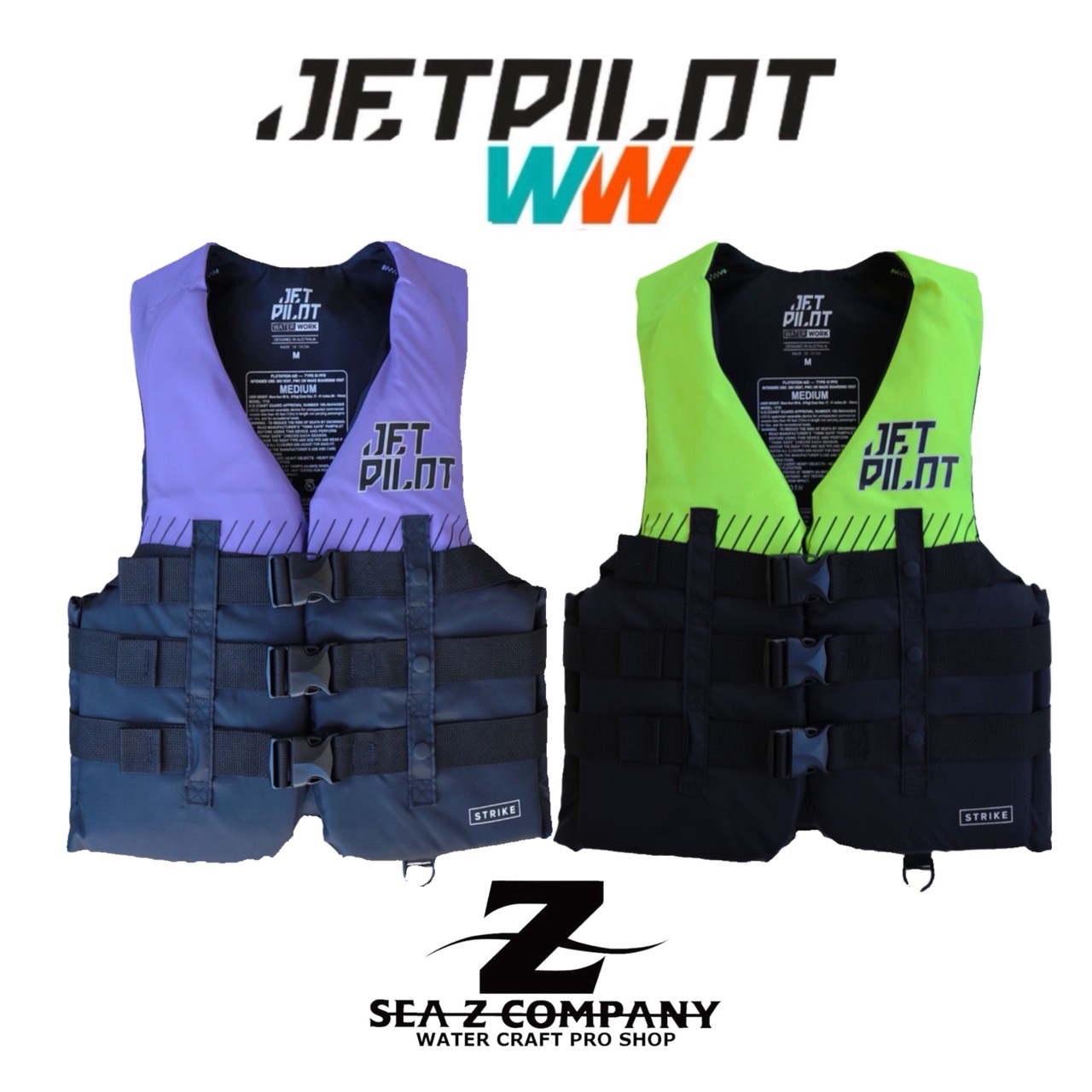 【送料無料】【JETPILOT】【NEWカラー】ジェットパイロット STRIKE 3-BUCKLE CGA NYLON VEST JA22126 ｲｴﾛｰ・ﾊﾟｰﾌﾟﾙ　S・M・L　ライフジャケット