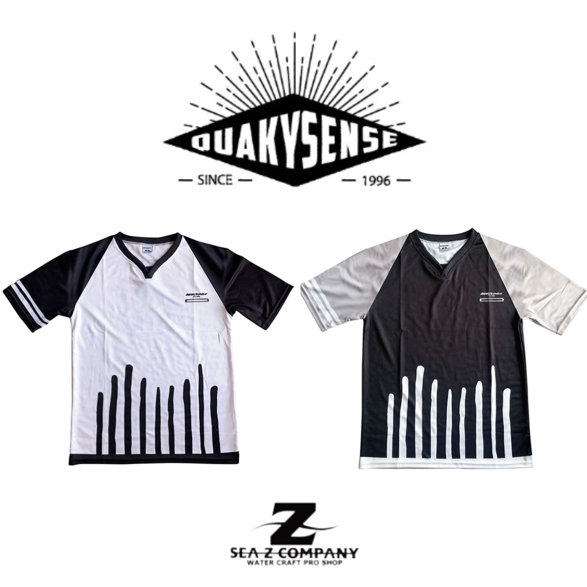 在庫処分セール!! 2022-23【QUAKYSENSE】ｸｴｰｷｰｾﾝｽ WILLOW COOL SHIRTS(SHORT) 24WCS ブラック・ホワイト　150・XS・S・M・L・XL・XXL