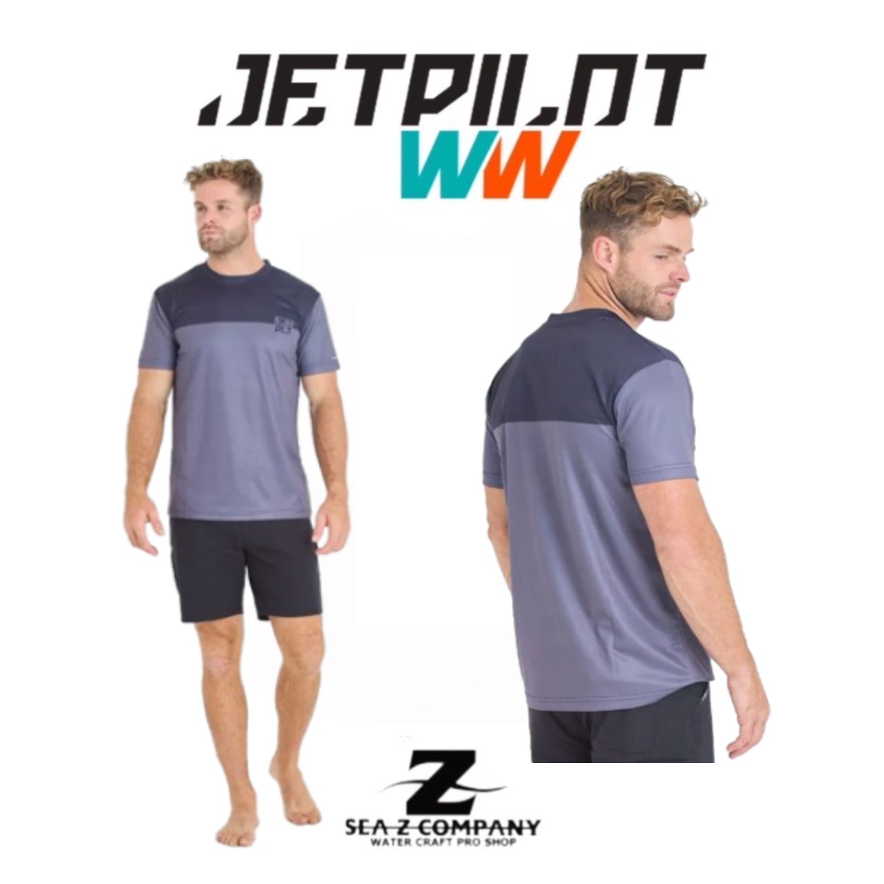 【送料無料】【JETPILOT】VENTURE SS HYDRO TEE ﾗｯｼｭTｼｬﾂ JA24184 ﾌﾞﾗｯｸ M・L