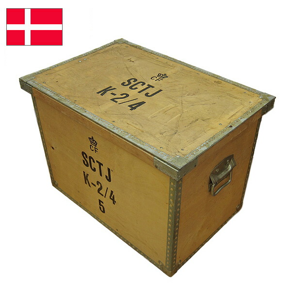 楽天市場】デンマーク軍 K-2/4【5】 ボックス USED ZBX510UN 木箱