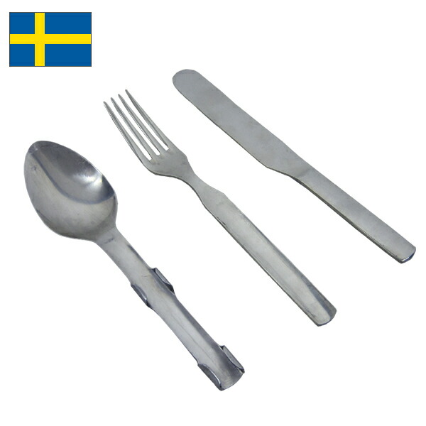 楽天市場】1点ならメール便可 スウェーデン軍 カトラリーセット USED