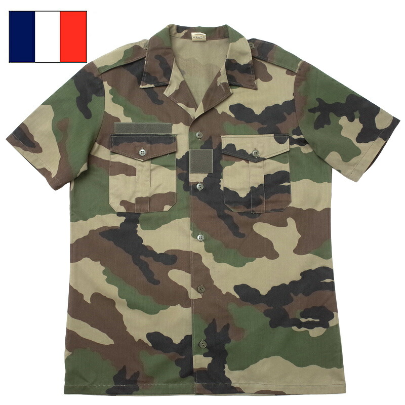 フランス軍 デザート CCE 迷彩 コンバットシャツ 実物 放出品 フランス軍FELINコンバットシャツCCE迷彩LARGE新品 - ミリタリー
