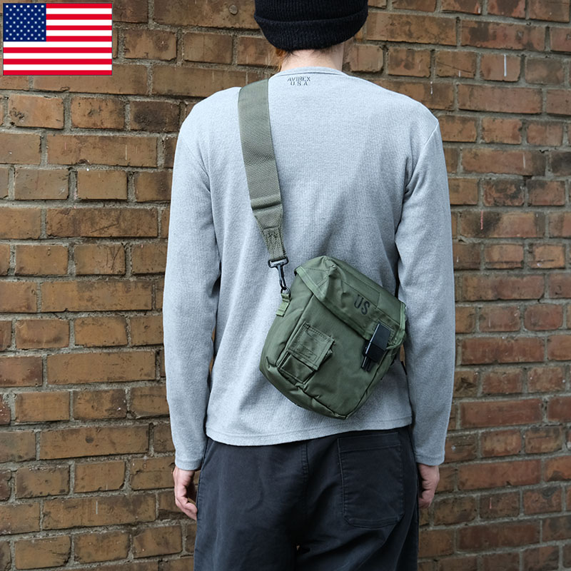 米軍　実物　M1943 COTTON コットン　キャンティーンカバー　送料無料 MILITARY 実物 USED 米軍 2QT ウォーターキャンティーンカバー