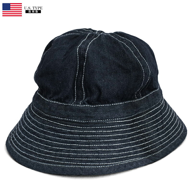 定価3千円引き新品【RRL】1940s米海軍・デニム バケット ハット・M 定価3千円引き新品【RRL】1940s米海軍・デニム バケット ハット