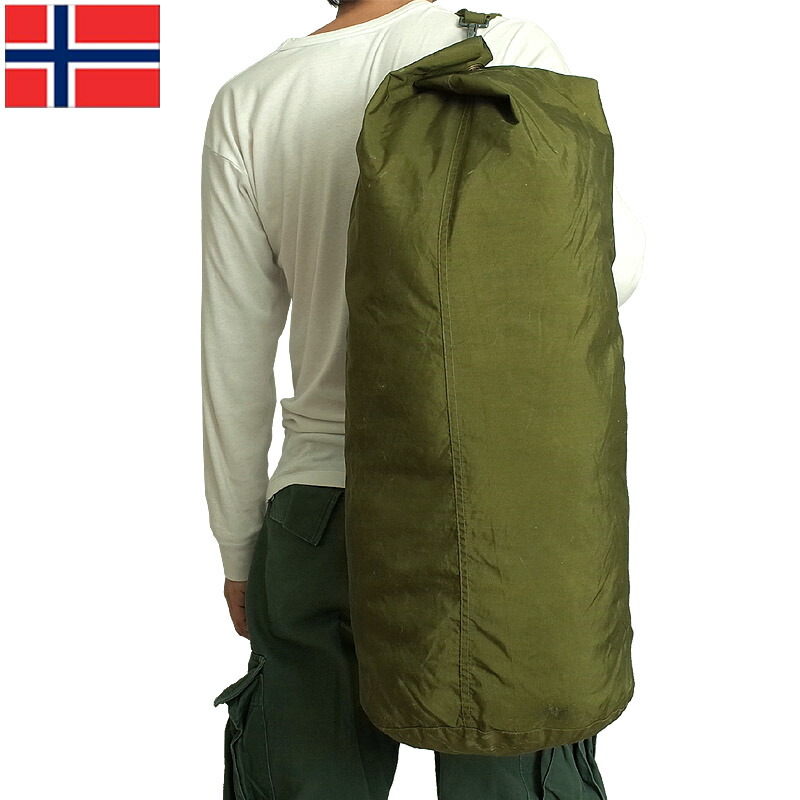 楽天市場】ノルウェー軍 ナイロン ダッフルバッグ オリーブ USED