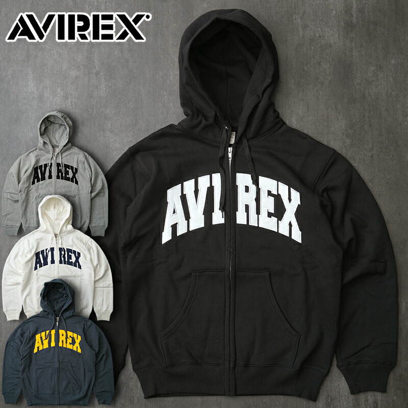 楽天市場】AVIREX アビレックス ZIPスウェットパーカー ARMY s
