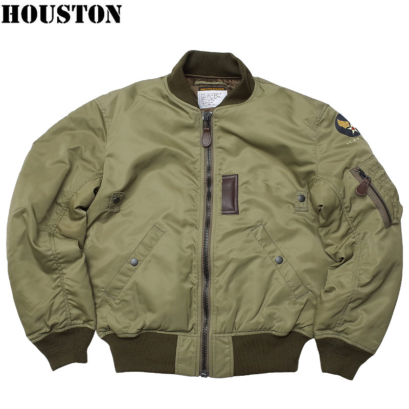 HOUSTON ヒューストン #5004 B-15B モディファイ フライトジャケット メンズ B15B アウター ブルゾン MOD｜SEABEES Military Mega Store