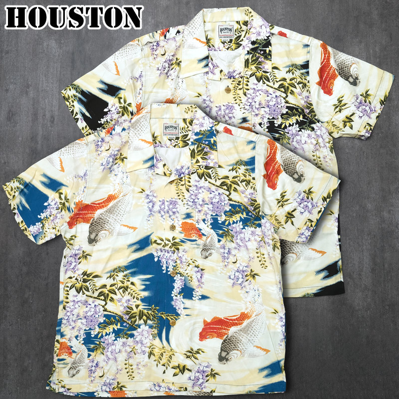楽天市場】25%OFF！□HOUSTON ヒューストン #41196 半袖 アロハシャツ