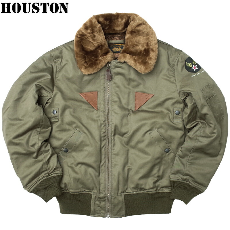 送料無料【HOUSTON】ヒューストン B-15A FLIGHT JACKET 42 ￥43780