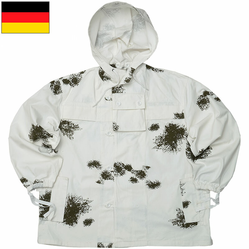 90s スノーカモ　タロン　ミリタリー　オーバーサイズ　白　タロンジップ 80s 米軍 U.S.ARMY コットン スノーカモ パーカー 白 XL☆モッズ