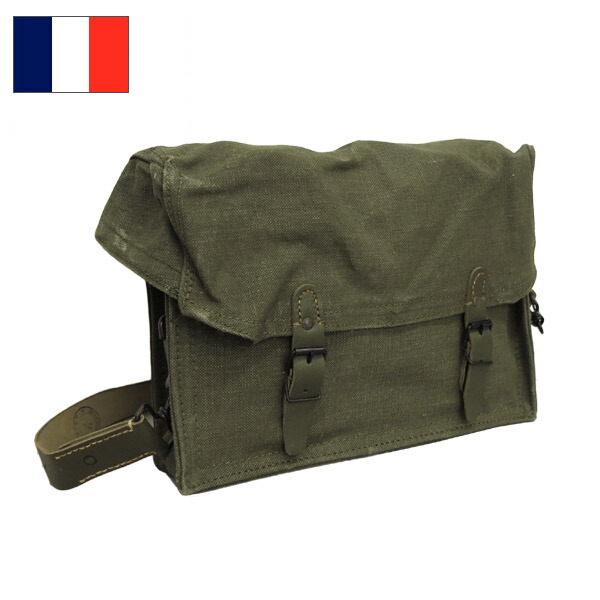仏軍 弾帯 ガスマスクバッグ 鉄帽 偽装網 DEAD STOCK】チェコ キャンバス ショルダーバッグ ウッド釦